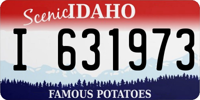 ID license plate I631973