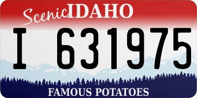 ID license plate I631975