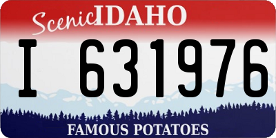 ID license plate I631976