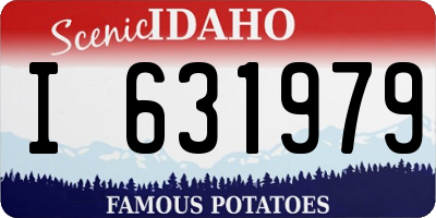 ID license plate I631979