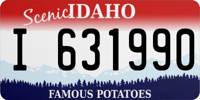 ID license plate I631990