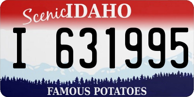 ID license plate I631995