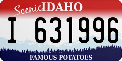 ID license plate I631996