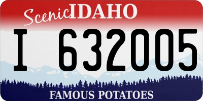 ID license plate I632005