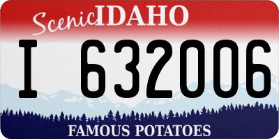 ID license plate I632006