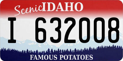 ID license plate I632008