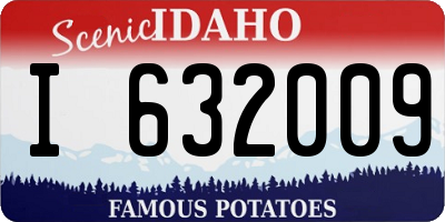 ID license plate I632009