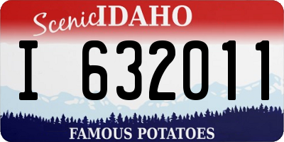 ID license plate I632011