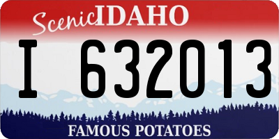 ID license plate I632013
