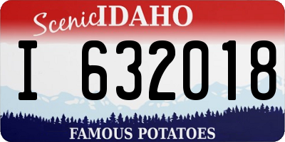 ID license plate I632018