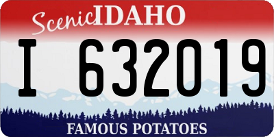 ID license plate I632019