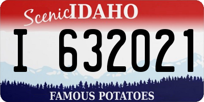 ID license plate I632021