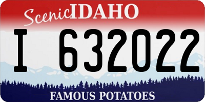 ID license plate I632022
