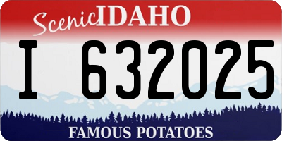 ID license plate I632025