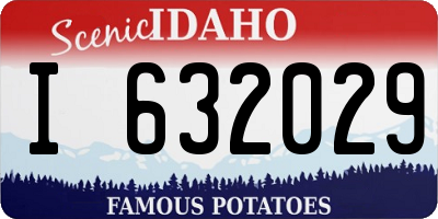 ID license plate I632029