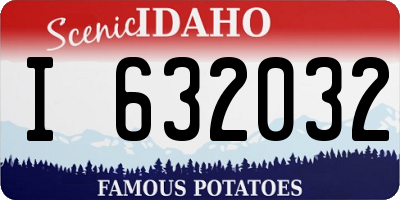 ID license plate I632032