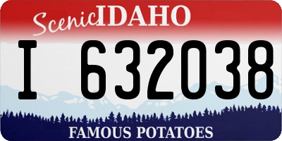 ID license plate I632038
