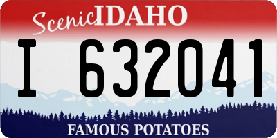 ID license plate I632041