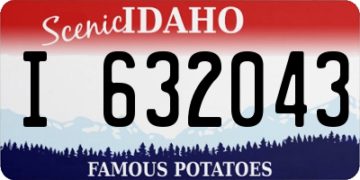 ID license plate I632043