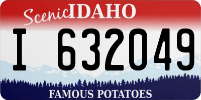 ID license plate I632049