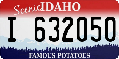ID license plate I632050
