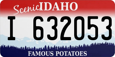 ID license plate I632053