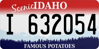 ID license plate I632054