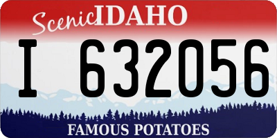 ID license plate I632056