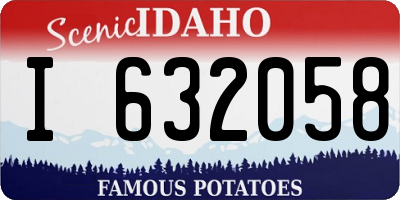 ID license plate I632058