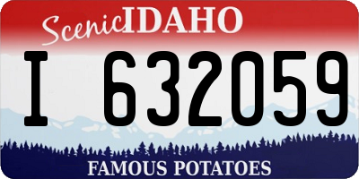 ID license plate I632059