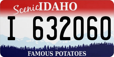 ID license plate I632060