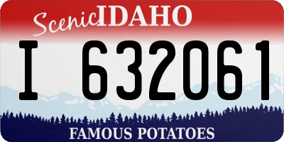 ID license plate I632061