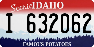 ID license plate I632062
