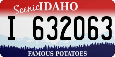 ID license plate I632063