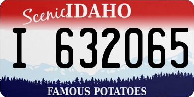 ID license plate I632065