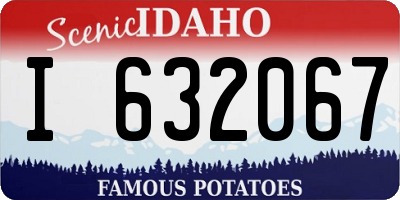 ID license plate I632067