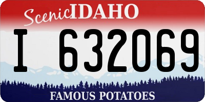 ID license plate I632069