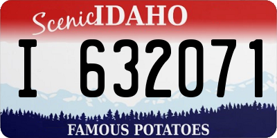 ID license plate I632071