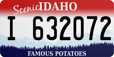 ID license plate I632072