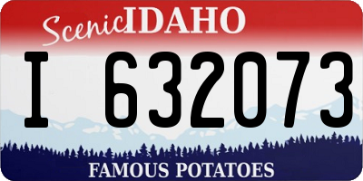 ID license plate I632073