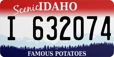 ID license plate I632074