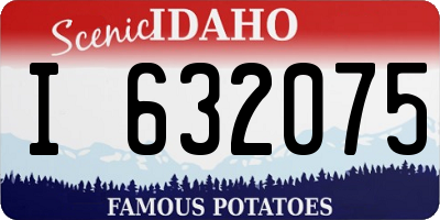 ID license plate I632075