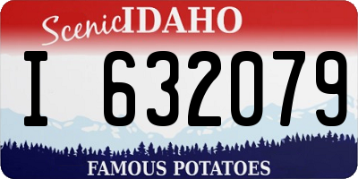 ID license plate I632079