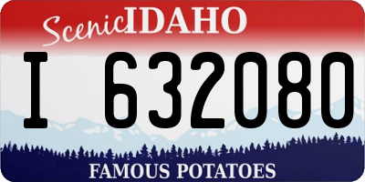 ID license plate I632080