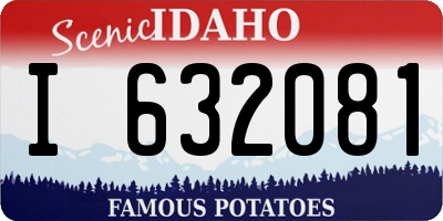 ID license plate I632081