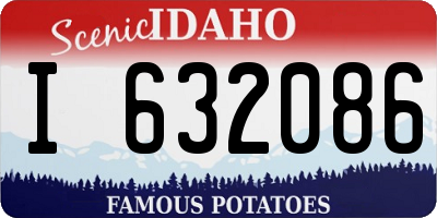 ID license plate I632086