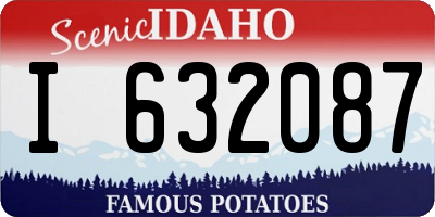 ID license plate I632087