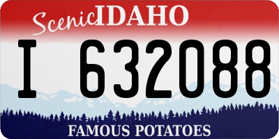 ID license plate I632088
