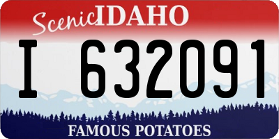 ID license plate I632091