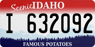 ID license plate I632092